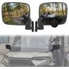 imageSAUTVS Adjustable Rearview Side Mirrors for Polaris Ranger XP 1000 Ranger 1000 Crew 20182025 Folding Clear Rear View Side Mirrors Accessories2PCS
