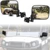 imageSAUTVS Adjustable Side Mirrors Compatible with Kawasaki Mule Pro FXT DXT DX FX 20152025 Highdefinition Clear Exterior Wider Foldable Side Rearview Mirror with Bracket Accessories 2PCS