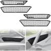 imageSAUTVS Aluminum Air Intake Cover Grill for Polaris RZR XP 1000XP 4 1000 2024 2025 Black Metal Mesh Engine Side Vent Inlet Protection Cover Bezel Enhanced Airflow ampamp Durability8PCS