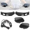 imageSAUTVS Black Aluminum Handguards ampamp Black Handguards Protector Wind Deflector ampamp Handguards LED Lighting Kit for CanAm Ryker All Models Accessories
