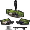 imageSAUTVS Center Convex Rearview Mirror and Adjustable Folding Side Rear View Mirrors Kit for Polaris RZR XP XP4 1000 Turbo S 4 1000 900 20142023 Accessories Replace 2881198 2881540
