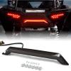 imageSAUTVS Center Tail Light 3rd Brake Stop Lamp for Polaris RZR XPXP 4 1000 20142018 Smoked Black Rear Third Brake Center Accent Lamp Taillight Accessories 1PCS
