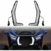 imageSAUTVS Fang Lights for Teryx KRX 1000 20202025 Front LED Grille Accent Lights Grill Lamps Street Legal Light Kits Compatible with Kawasaki Teryx KRX KRX4 1000 20202025 Accessories 2PCS