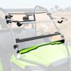 imageSAUTVS Flip Up Windshield Compatible with Honda Pioneer 520 20212025  Pioneer 500 20152023 Clear 15quot Hard Coated Poly Front Flip Windscreen Accessories Can be Closed Vented or Fully Open