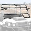 imageSAUTVS Flip Up Windshield Compatible with Kawasaki Mule Pro FXT DXT DX FX 20152025 Clear 15quot Hard Coated Poly Front Flip Windscreen Accessories Can be Closed Vented or Fully Open