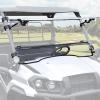 imageSAUTVS Flip Up Windshield for Kawasaki Mule Pro MX 20192026 Clear 15quot Hard Coated PC Front Flip Windscreen Accessories Can be Closed Vented or Fully Open