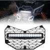 imageSAUTVS Front Grille with Light for Maverick X3 1725 Premium Front Mesh Grill with LED Light Bar for CanAm Maverick X3 20172025 Accessories