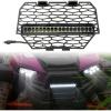imageSAUTVS Front Mesh Grill with Light for RZR XP 1000 1418RZR 900 1520 Waterproof Black Mesh Grille with LED Light Bar for Polaris RZR XP 4 1000 20142018RZR 900 XC 20152020 Accessories54397882