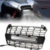 imageSAUTVS Front Mesh Grill with Spotlight for 2024 Polaris RZR XP 1000 Waterproof Black Mesh Grille with LED Accent Light Bar for Polaris RZR XP 1000XP 4 1000 2024 Accessories