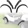 imageSAUTVS Front and Rear Fender Flares Compatible with Club Car Tempo 20172025 Golf Cart Accessories Combined Mud Flaps Mud Guards for Club Car Tempo Standard and Unmodified Golf Carts Body Only