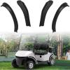 imageSAUTVS Front and Rear Fender Flares Compatible with EZGO RXV Valor 2025 Golf Cart Accessories Combined Mud Flaps Mud Guards for EZGO RXV Valor Standard and Unmodified Golf Carts Body Only