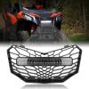 imageSAUTVS Grill with Light for Maverick Trail Front Mesh Grille with LED Light Bar for CanAm Maverick Trail Sport Max 20182025 Accessories 1PCS