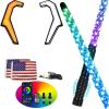 imageSAUTVS Grille Accent Fang Lights ampamp 2PCS 4FT LED Whip Lights with Spring Base for 20142018 Polaris RZR XP 100020152020 RZR 900 XC 900S Accessories
