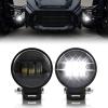 imageSAUTVS LED Auxiliary Driving Spot Lights for Can Am Ryker Auxiliary Fog Spot Lights with Mounting Brackets for CanAm Ryker 600 900 Sport ampamp Rally Edition Accessories 2PCS