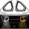 imageSAUTVS LED Front Accent Lights for Polaris Ranger 1500 XD 2024 2025 LED Front Fascia Signature Light with DRL Turn Signal Grill Auxiliary Lamp Accessories