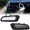 imageSAUTVS LED Front Bumper Lights for Polaris Ranger XD 1500 2024 2025 All Models Front Brush Guard Accent Auxiliary Light for Polaris Ranger 1500 XD Accessories Replace 2889767