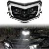 imageSAUTVS LED Head Light Assembly for Polaris Sportsman 20172025 LED Headlight Pod Light Front Lamp with High Beam DRL Halo Rings for Polaris Sportsman XP 1000 850 570 450 20172025 Accessories 1PCS