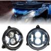 imageSAUTVS LED Headlights Assembly for CanAm Outlander 450 500 570 Front Lamp Head Light with DRL High Low Beam for Can Am Outlander 450 500 570 20152024 Accessories Plug and Play Replace 710003900