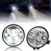 imageSAUTVS LED Headlights with Halo Ring DRL for Kawasaki Mule Pro High Low Beam Front Head Lamp Assembly for Kawasaki Mule ProFXT DXT DX FX 20152023 Accessories 2PCS