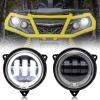 imageSAUTVS LED Low Beam Headlights with Halo Ring DRL for CanAm Outlander 500 650 800 850 1000 XMR STD XT XTP 20122022 Accessories 2PCS Replace 710006177