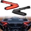 imageSAUTVS LED Tail Lights Assembly for CanAm Maverick R LED Smoked Black Taillights Rear Brake Stop Lights Tail Lamps for Can Am Maverick R MAX X RS 2024 Accessories Replace 710007646 710007647