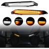 imageSAUTVS LED Turn Signal Daytime Running Lights for CanAm Spyder Front DRL Turn Signal with Yellow Flashing Lights for Can Am Spyder RT 20202025 Accessories 2PCS Replace 219401024DRL with Turn Signals