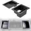 imageSAUTVS Left ampamp Right Under Seat Storage Box for Ranger 570 500 1521 Underseat Storage Bin Set Organizer Tray for Polaris Ranger 500 570 Mid Size 50quot Wide 20152021 Accessories 2PCS Left ampamp Right