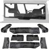 imageSAUTVS Lightly Full Size Rear Windshield ampamp Fender Flares Kit for Polaris Ranger XP 1000