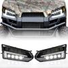 imageSAUTVS Ranger LED Headlight Assembly LED Head light Front Lamp with DRL Halo Kit for Polaris Ranger 570 MidSizeDieselCrew 900 Crew 570 Accessories