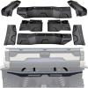 imageSAUTVS Rear Bumper ampamp Heavy Duty Fender Flares Kit for Polaris Ranger XP 1000