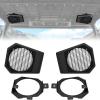 imageSAUTVS Rear Roof Speakers Pods Enclosures Holders with Left ampamp Right Brackets for Polaris Ranger XP 1000 Crew XP 1000 20192020 Accessories Support 65quot Speakers Replace 5454646 5265150 5265149