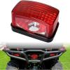 imageSAUTVS Red Tail Light Lens Taillight Cover Brake Lights Lens Tail Lamp Housing for Yamaha Wolverine Kodiak Grizzly Big Bear Bruin Viking Accessories Replace 5KM8471001005KM8472C1000