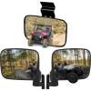 imageSAUTVS Side Mirrors Rearview Mirror Kit for Polaris Ranger XP 1000 Ranger 1000 20182025 Folding Side Mirrors and Center Convex Rear View Mirror for Polaris Ranger XP 1000 Ranger 1000 Crew 201820