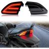 imageSAUTVS Smoked Black LED Tail Lights for Can Am Spyder Rear Turn Signal Lights Brake Tail Lamps for CanAm Spyder F3 All Models Accessories 2PCS