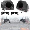 imageSAUTVS Sport Speaker Enclosures for Polaris RZR PRO XP Rear 65quot Speaker Pods Panels with Metal Mount Brackets for Polaris RZR PRO XP XP4 LE 20202024 Accessories 2PCS