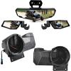 imageSAUTVS Support 65quot Speakers Rear Seat Speaker Pods Mount Brackets Holders ampamp Folding Side Mirrors Center Convex Rear View Mirror for Polaris RZR XP 1000XP 4 1000 2024 Accessories