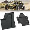 imageSAUTVS TPE AntiSlip Floor Mats for CanAm Maverick R Front Row Floor Liners All Weather Protection Slush Mats for Can Am Maverick R MAX X RS 2024 Accessories 2PCS