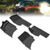 imageSAUTVS TPE Floor Mats for Polaris Ranger XD 1500 Crew 2024 2025 Front and Rear Row Floor Liners All Weather Protection Slush Mats Floor Mats for Polaris Ranger 1500 XD Crew 2024 2025 Accessories