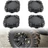 imageSAUTVS Tire Wheel Hub Caps for Polaris General 1000 Black Rim Center Cover Wheel Center Cap for Polaris General 10004 20162021 Accessories 4PCS Replace 1522498