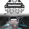 imageSAUTVS Waterproof Front Mesh Grill with LED Light Bar for Polaris RZR PRO XPPRO RPRO S 2025 Black Mesh Grille with Spotlight Replace OEM 5465595070 5459950070