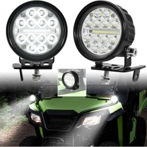 imageSAUTVS APillar LED Pod Lights for Honda Pioneer 520 20212025 Pioneer 500 20152023 Accessories Front Auxiliary Lights with Mounting Bracket ampamp Wiring Harness Plug and Play 2PCS
