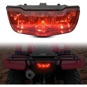 imageSAUTVS ATV Red LED Tail Light Assembly for Honda TRX 420 500 Rear Brake Stop Light Tail Lamp for Honda TRX 420 500 FA Rancher Foreman 20072022 Accessories 1PCS Replace 33700HP5A50