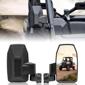imageSAUTVS Adjustable Folding Side Rear View Mirrors for Polaris Ranger 1000 XP 570 900 HighDefinition Premium Side Mirrors for Polaris Ranger XP 1000 900 570 Crew Diesel 20172024 Accessories 2PCS