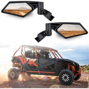 imageSAUTVS Adjustable Folding Side View Mirrors for Honda Talon 1000R 1000X 20192024 Rear View Side Mirrors Fit 2quot Roll Bar for Talon 1000R 1000X 1000X 1000XS 1000RS 4 20192024 Accessories