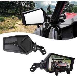 imageSAUTVS Adjustable Rearview Side Mirrors for Polaris General 10004XPXP4 1000 20162025 Accessories Folding Clear Rear View Side Mirrors One Pair