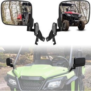 imageSAUTVS Adjustable Side Mirrors Compatible with Honda Pioneer 520 20212025 Pioneer 500 20152023 Highdefinition Clear Exterior Wider Foldable Side Rearview Mirror with Bracket Accessories 2PCS