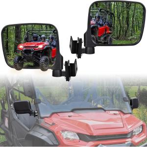 imageSAUTVS Adjustable Side Mirrors for Honda Pioneer 1000 1625 Highdefinition Clear Wider Folding Exterior Side Rearview Mirror for Honda Pioneer 1000 20162025 Accessories 2PC Replace 0SV05HL4202