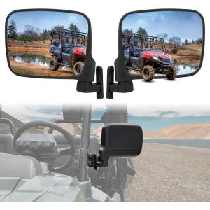 imageSAUTVS Adjustable Side Mirrors for Honda Pioneer 7002 7004 20142025 Clear Wide Folding Exterior Mirrors Side Rear View Mirror for Honda Pioneer 700 2P 4P 20142025 Accessories 2PCS