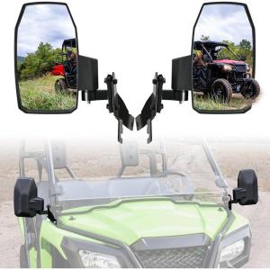 imageSAUTVS Adjustable Side Rearview Mirrors Compatible with Honda Pioneer 520 20212025 Pioneer 500 20152023 Exterior Wider Highdefinition Foldable Side Mirror with Bracket Accessories 2PCS