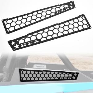 imageSAUTVS Aluminum Air Intake Cover Grill for Polaris RZR XP 1000XP 4 1000 20142023 Black Metal Mesh Engine Side Vent Inlet Protection Cover Bezel Enhanced Airflow ampamp Durability2PCS